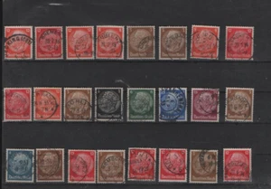 Deutsches Reich 24 x  Hindenburg Rund Kreisstempel (100) - Picture 1 of 1