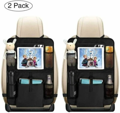 2x Auto Rückenlehnenschutz, Auto Rücksitz Organizer Für Kinder,Autositzschoner - Bild 1 von 4