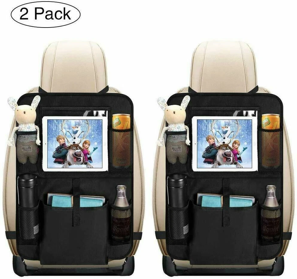 2x Auto Rückenlehnenschutz, Auto Rücksitz Organizer Für Kinder,Autositzschoner - Bild 1 von 4