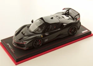 MR 1:18 Ferrari SF90 XX Stradale Matt Black with Shiny Black Roof Display 99 pcs - Picture 1 of 2