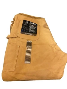 New Mens Carhartt Tan Bibs Overalls 46 x 30 46x30 - Picture 1 of 1