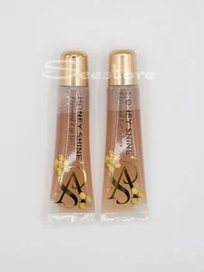 Victoria's Secret Flavored Lip Gloss High Shine In Honey Shine Sealed Set of 2 - Picture 1 of 3