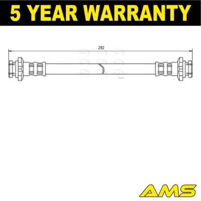 Manguera de freno delantera trasera interior AMS para Nissan Micra 1983-1992 300ZX 1984-1990 Foto 1 de 2