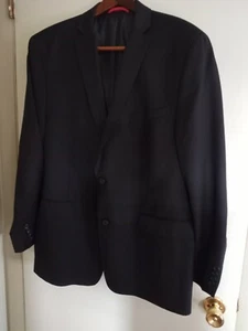 HERREN ONE ALFANY SCHWARZ ANZUG JACKE GR 46R 100% BAUMWOLLE SLIM FIT - Bild 1 von 12