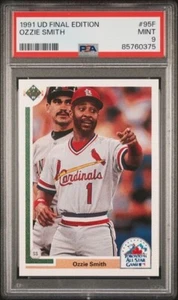 1991 Upper Deck Final Edition #95F Ozzie Smith Cardinals graded PSA 9 Mint - Picture 1 of 1