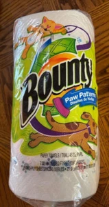 Bounty Paw Prints Paper Towels- RARE - Picture 1 of 2