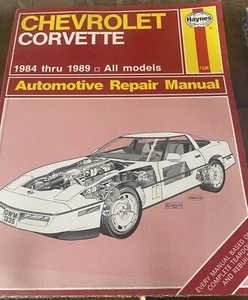 Haynes 1989 Chevrolet Corvette 1984-1989 Automotive repair Manual 1336 - Picture 1 of 1