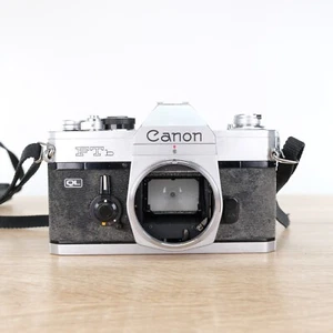 Canon FTb QL 35mm Film SLR Manual Camera Body Only Silver Chrome Shutter Working - Picture 1 of 8