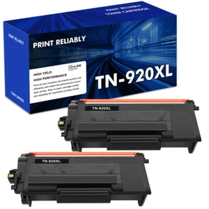 2PK TN920XL TN920 Toner Cartridge With Brother HL-L5210DN L5210DW HL-L6210DW - Picture 1 of 8