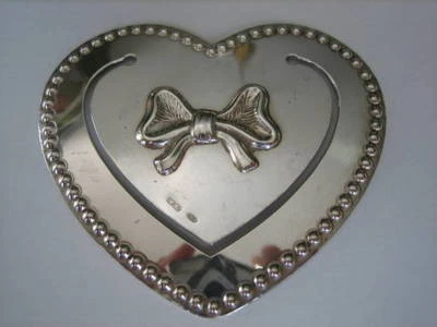 Argentiere Boggiali, segnalibro  a forma di cuore, sterling argento 925 g 21,2 - Immagine 1 di 3