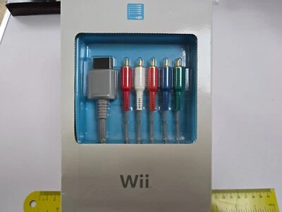 NINTENDO WII OFFICIAL COMPONENT HD TV AV CABLE LEAD 480i Hi Definition Adapter B - Image 1 of 4