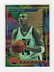 LUTHER WRIGHT 1993-94 Finest ROOKIE CARD #196 Seton Hall UTAH JAZZ - Picture 1 of 1