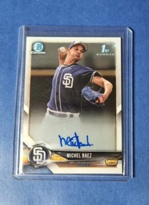 Autografo Michel Baez 2018 Bowman Cromo RC Rookie - Foto 1 di 2