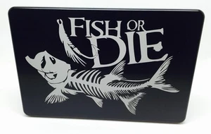 Fish Or Die, cubierta de enganche de aluminio Billet, 4x6, hecha en EE. UU. - Imagen 1 de 2