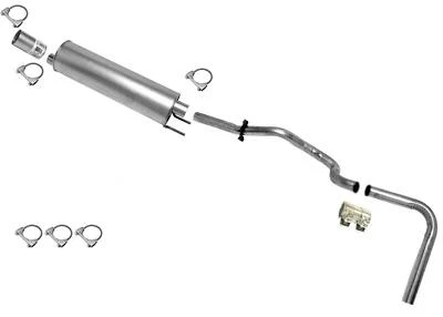 Sistema de escape silenciador base rueda con tubo flexible para 92-95 E150 5,0 L W 138 pulgadas Foto 1 de 4