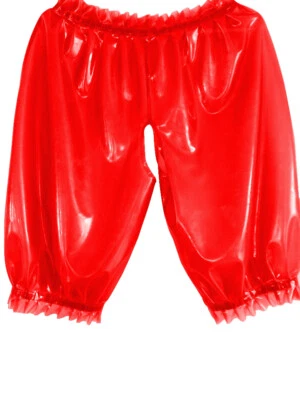 Männlich Latex Gummi Ruffle Boxers Sexy Underhose Crotch Open Shorts S-XXL 0.4mm - Bild 1 von 4