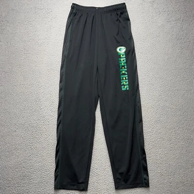 Calça de moletom Green Bay Packers masculina pequena preta TX3 legal cordão NFL atlética - Imagem 1 de 4
