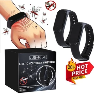 2pc Mosquito Repellent Bracelet - Ultrasonic Insect Wristband, Portable Repeller - Picture 1 of 14