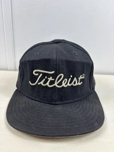 Gorra Titleist de colección ajustada para hombre 7 3/4 negra golf New Era Script años 90 - Imagen 1 de 11