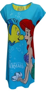 Disney Little Mermaid Ariel & Flounder Girls Medium Nightgown Sleepwear NWT - Picture 1 of 1