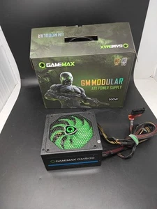GameMax GM500 80 Plus Bronze 500W ATX Power Supply GM Modular - Afbeelding 1 van 5