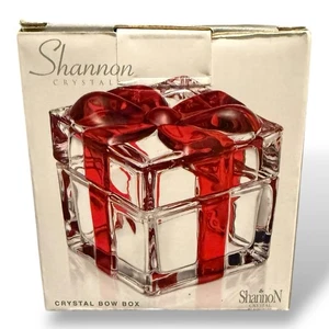 NEW Shannon By Godinger Crystal Bow Box - Picture 1 of 4