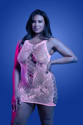 Vestido Fantasy Glow Negro Luz Magnetismo Reina Foto 1 de 3