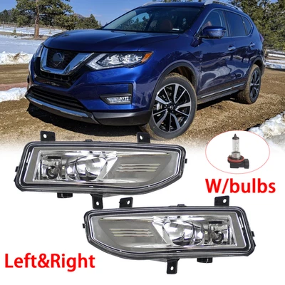 Front Pair Fog Lights Lamps Left &Right for Nissan Rogue Versa Note 2017-2019 - Image 1 of 4