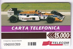 TEST CARTE CARD .. ITALIE 15.000L URMET TRIAL ESSAI COLOR AUTO F1 N° MINT/NEUVE - Picture 1 of 2
