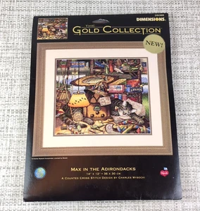 Dimensions Gold MAX IN THE ADIRONDACKS - CHARLES WYSOCKI Cross Stitch Kit 35088 - Picture 1 of 6