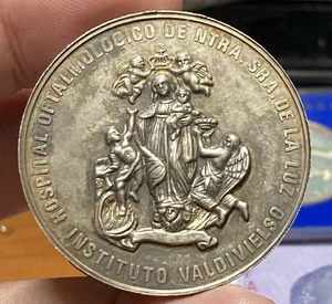 MEXIKO KRANKENHAUS OFTALMOLOGICO Nuestra Señora Instituto Valdivieso Silbermedaille  - Bild 1 von 2