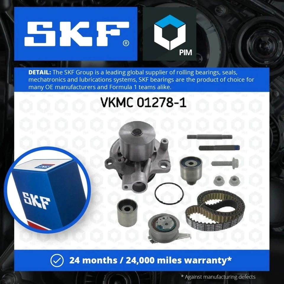 Timing Belt & Water Pump Kit VKMC01278-1 SKF 038109244P 038109454A VKMA01278 CP2 - Image 1 of 1