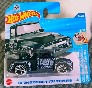 Hot Wheels 2025 Case P 'CUSTOM '56 FORD TRUCK/CAMION SHORT Card Free Protector - Picture 1 of 3