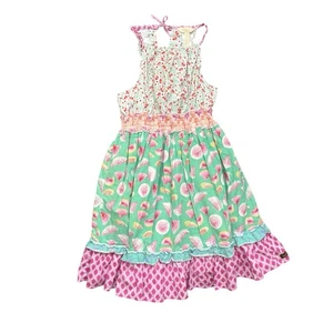 Girls Matilda jane slice Of Life Dress Watermelon Laces Back Size 10 - Picture 1 of 3