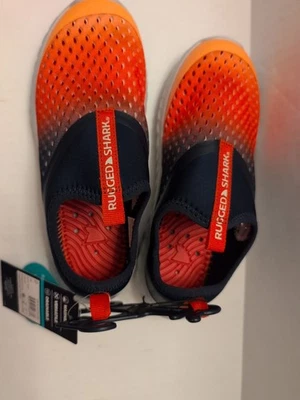 Zapatos de agua Rugged Shark para niños rojo azul amarillo sandalias juveniles talla 2  Foto 1 de 4