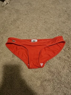 Women Lacoste Bikini Swim Bottom Size 38 Pink/Red - Image 1 of 4