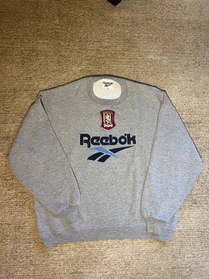 Rare Aston Villa Reebok training Sweatshirt 96/97 XL size authentic - Image 1 of 4