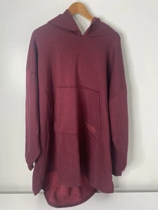 The Comfy Original Hoodie Decke Erwachsene Burgundy Oversized Sherpa Lounge - Bild 1 von 5