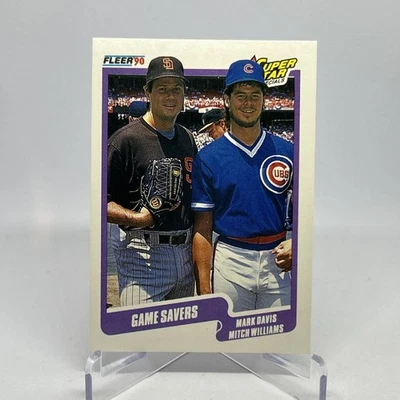 Mark Davis / Mitch Williams 1990 Fleer #631 Game Savers Padres / Cubs - Image 1 of 4