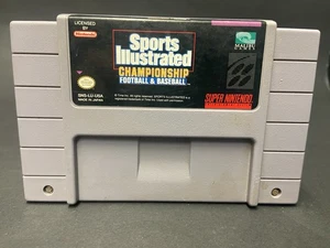 Sports Illustrated Championship Football & Baseball (Super Nintendo SNES 1994) - Picture 1 of 4