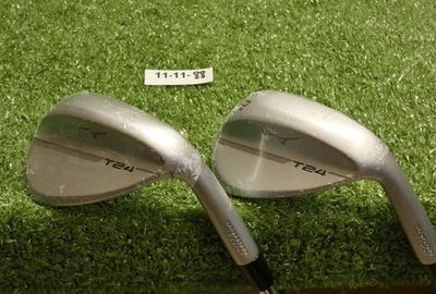 Mizuno T24 White Satin 56/60* 12/6* Sand/Lob Wedge Set S/X DG S400 Steel New - Image 1 of 4