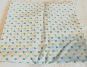 36" x 81" DOT WHITE Fabric multicolor blue green lime cotton Yard Goods NEW - Picture 1 of 1