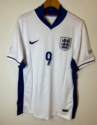 NEW Harry Kane #9 England National Team Home Soccer Nike Dri Fit Jersey Men's - Image 1 of 4
