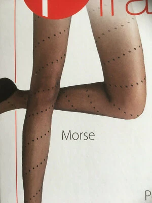 Feinstrumpfhose 20den transparent und matt, Schraubenlinie aus Tupfen, Sun,40-42 - Bild 1 von 4