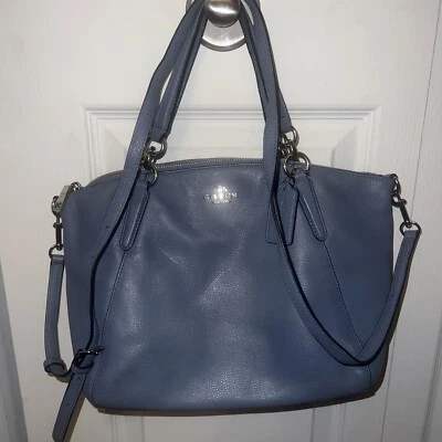 Bolso Bandolera COACH KELSEY Bolso Bandolera Cuero Guijarro Azul F36675 Foto 1 de 4