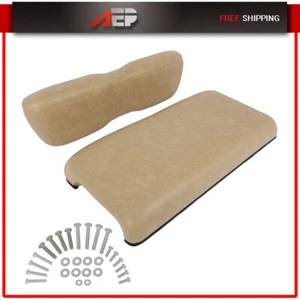 Tan Golf Cart Front Cushion Set Fit For Club Car DS Golf Cart - Imagen 1 de 11