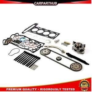 Head Gasket Bolts Timing Chain Kit w/ Water Pump For 2007-2008 Chevy Pontiac G5 - Picture 1 of 10