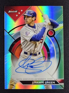 Shawn Green 2023 Topps Finest Refractor On-Card AUTO DODGERS