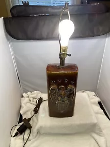 Antik/Vintage 50er Jahre American Eagle mit Schild Lampe, entprägt patriotisch - Bild 1 von 12