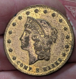 Liberty Head Composition Spiel Marke Gaming Token - Picture 1 of 2